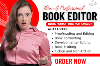 do line edit proofread format your fiction nonfiction memoir ebook for amazon