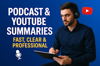 do youtube or podcast summaris