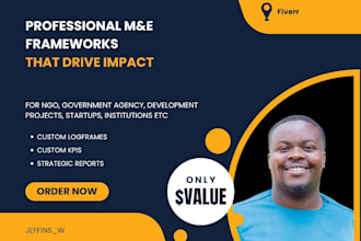 design mel frameworks, logical models, and strategy reports for your projects