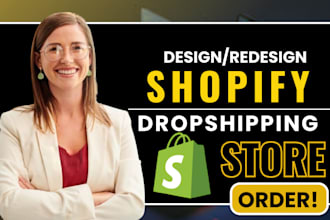 design redesign shopify store shopify dropshipping store woocommerce website seo