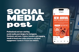 design professional social media post in 24 hours