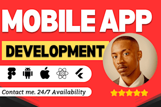 design and develop android and ios mobile application on flutter or react native