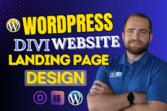 design divi wordpress website, divi landing page , and divi ecommerce