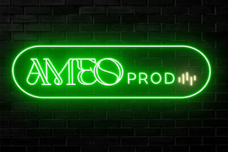 design 3 custom neon logo or sign for you in just 8 hours