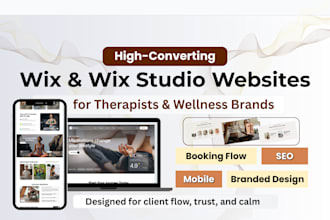 design mobile responsive wix wix studio wellness website spa, therapy website