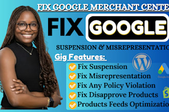 fix google merchant suspension merchant center misrepresentation and shoping ads