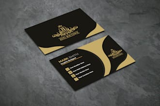 design professional and modern business card