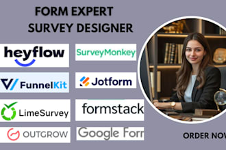 setup jotform heyflow survey limesurvey quiz typeform outgrow google forms