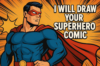 draw superhero comic illustrations strip manga artist webtoon art nsfw superhero