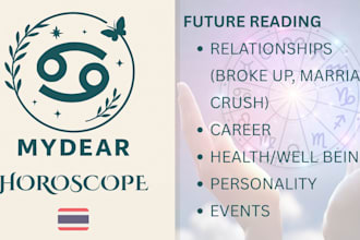 give advice on your relationship, career, future or anything using horoscope