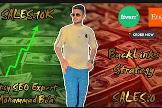 do etsy seo to promote traffic and etsy shop rank with backlinks strategy
