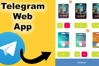 develop crypto website, telegram mini, telegram app, trading bot, mini app