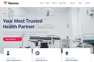 design healthcare staffing agency website, recruitment website, homecare website
