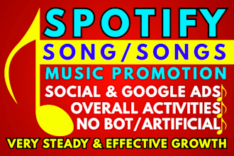 promote your spotify music and album