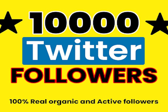 1000 twitter followers as your need