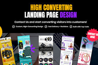 design a high converting product landing page that sells