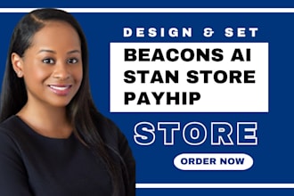 setup stan store payhip beacons ai etsy digital product design stan store etsy