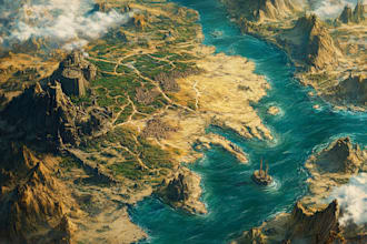 do a high quality fantasy map