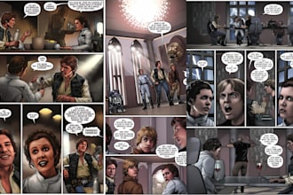 comic artist for comic book comic page comic strip graphic novels storyboard