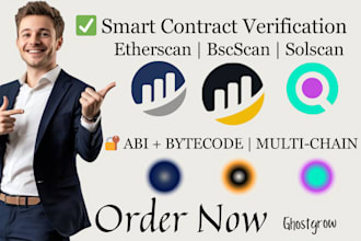 verify your smart contract on etherscan, bscscan or solscan fast