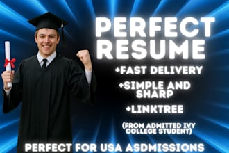 create a standout resume for your USA college application