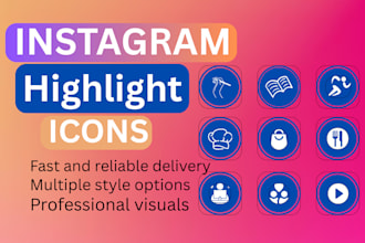 create customized icons for instagram story highlight cover