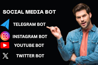 setup instagram API bot, tiktok livestreaming bot, reddit bot, youtube API bot
