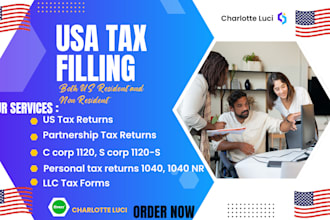 do US tax filing, US tax returns, llc tax, business tax 1120 5472 1040 cpa