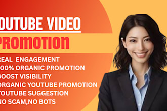 promote your youtube video channel organically and shoutout to my 10m audiences