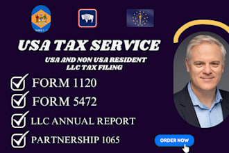 file and fax us tax forms 5472 and 1120 for non resident us llc