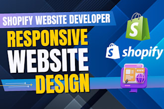 professional shopify store setup, design, redesign responsive shopify website