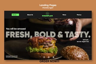 design restaurant website with online food ordering system