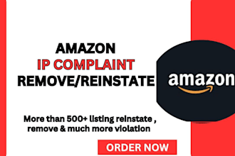 restate suspended amazon listing remove intellectual property violation