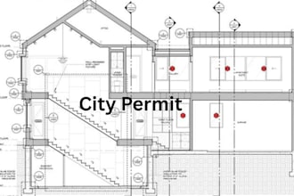 create full architectural blueprints for your city permit