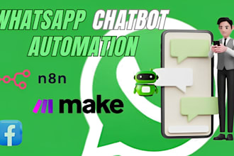 build whatsapp chatbot, whatsapp business api n8n automation fix flow manychat