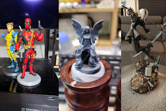do expert 3d printing painting for miniatures, warhammer, cosplay dioramas