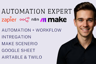 setup zapier make com n8n integromat automation webhook open ai and zoho crm