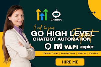 gohighlevel chatbot zappychat manychat chatbot vapi ai zapier ghl saas chatbot