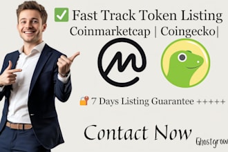 fast track list your token on coinmarketcap, coingecko and trust wallet