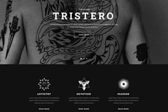 design a custom tattoo website that reflects your act and brand