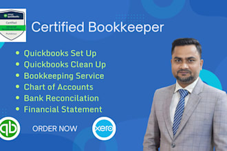 handle quickbooks and xero bookkeeping with  reconciliation