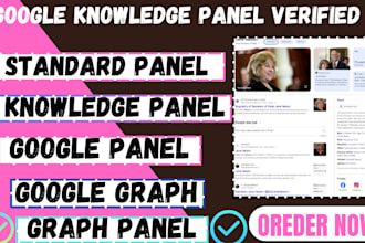 create a verified google knowledge panel for personal and company or brand