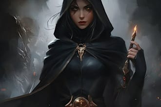 create a dark fantasy character for you