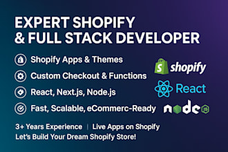 create professional shopify public and private app for you
