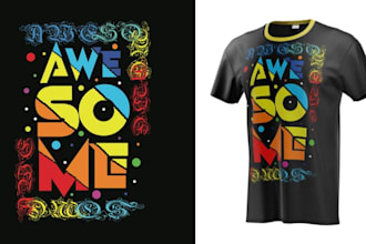 design minimal custom t shirt design and merchandise