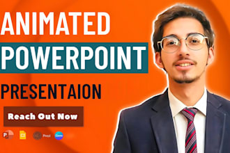 design great animated powerpoint presentation or video