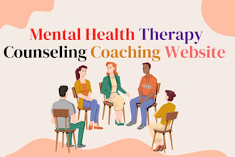 design medical website, mental health wellness counseling and therapy website
