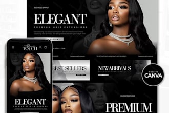 build a high converting wix website for hair extensions wig and hair care brands