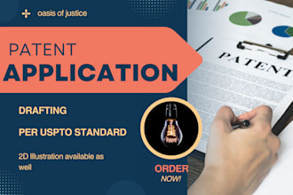 file and draft your provisional and non provisional patent application, uspto