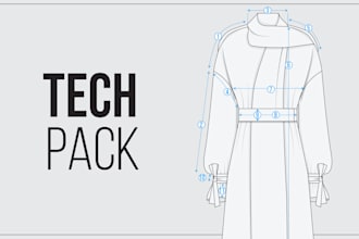 create a tech pack for your clothes collection